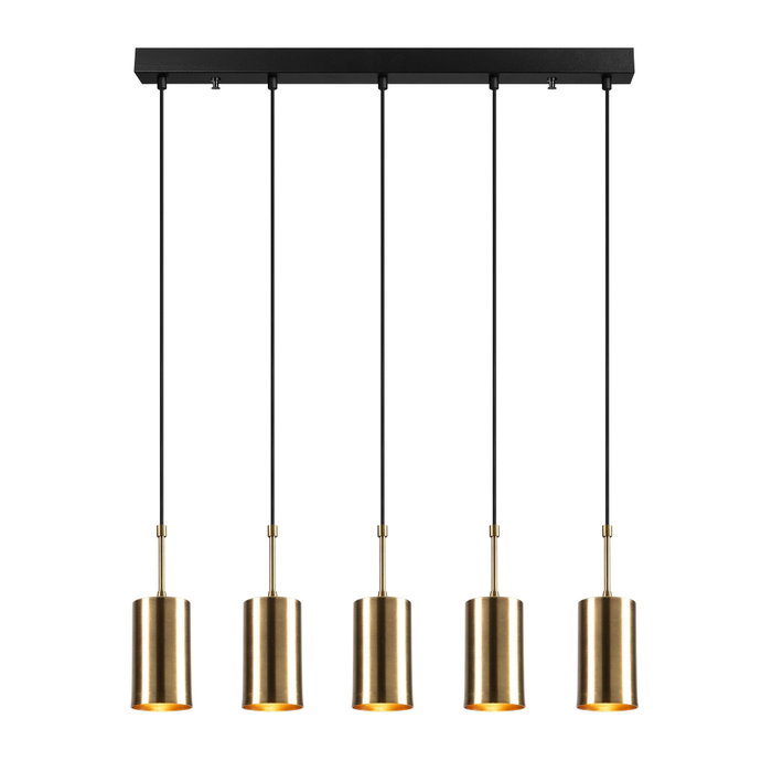 Opviq Kem - 6386 Lámpara de araña Oro y Negro con altura ajustable Opviq Kem - 6386 Lámpara de araña Oro y Negro con altura ajustable